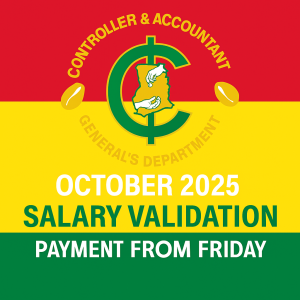 CAGD Begins October 2025 Salary Validation – Payment to Start from Friday